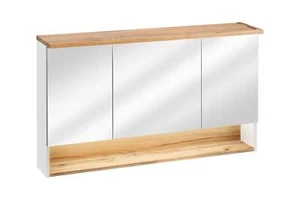 Iluminación Moderna Blanca Madera Real Nuevos Espejos Armarios Pared Para Baño Con LED - Imagen 1 de 2