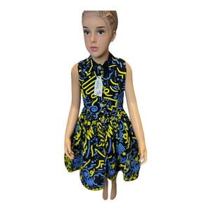 African clothing kids sleeveless short gown - Picture 1 of 6