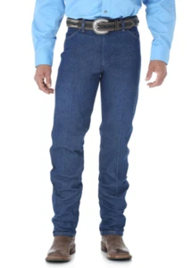 Wrangler ~ Uomo ~ 13 MWZ ~ taglio da cowboy adatto originale ~ indaco rigido - Foto 1 di 2