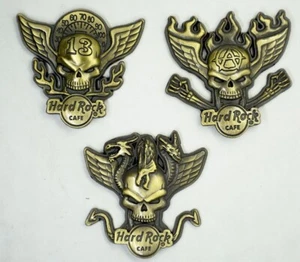Hard Rock Cafe Online 3D Winged Skull Serie 3er Set Pins, LE 75 - Bild 1 von 7