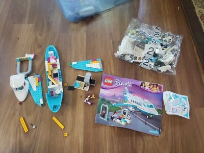 100% Complete Retired Lego Friends 41100 Heartlake Private Jet Bag 2 Sealed - Image 1 of 4