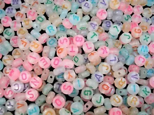 Alphabet Beads 250pc Round Glow In The Dark DIY Swiftie Bracelets - Picture 1 of 2