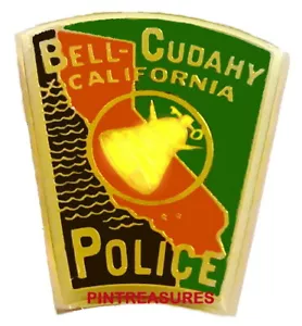 Historischer Sammler Vintage Polizei-Pins im Ruhestand Bell-Cudahy CA Patch Anstecknadel - Bild 1 von 2