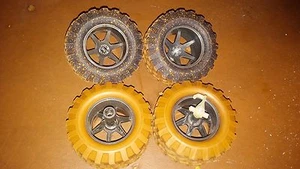 New Bright jeep TIRES wheels rc or custom axial traxxas losi tamiya rock crawler - Picture 1 of 4