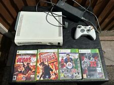 Microsoft Xbox 360 60GB White Console With Controller and 4 Games