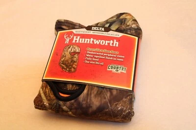 NWT Huntworth Mossy Oak Reversible Orange Country Camo Hunting Balaclava Hood - Image 1 of 3