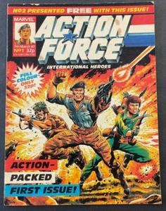 1987 7th No. 1 Action Force Mag novela gráfica *héroes británicos (am) D 9821 - Imagen 1 de 3