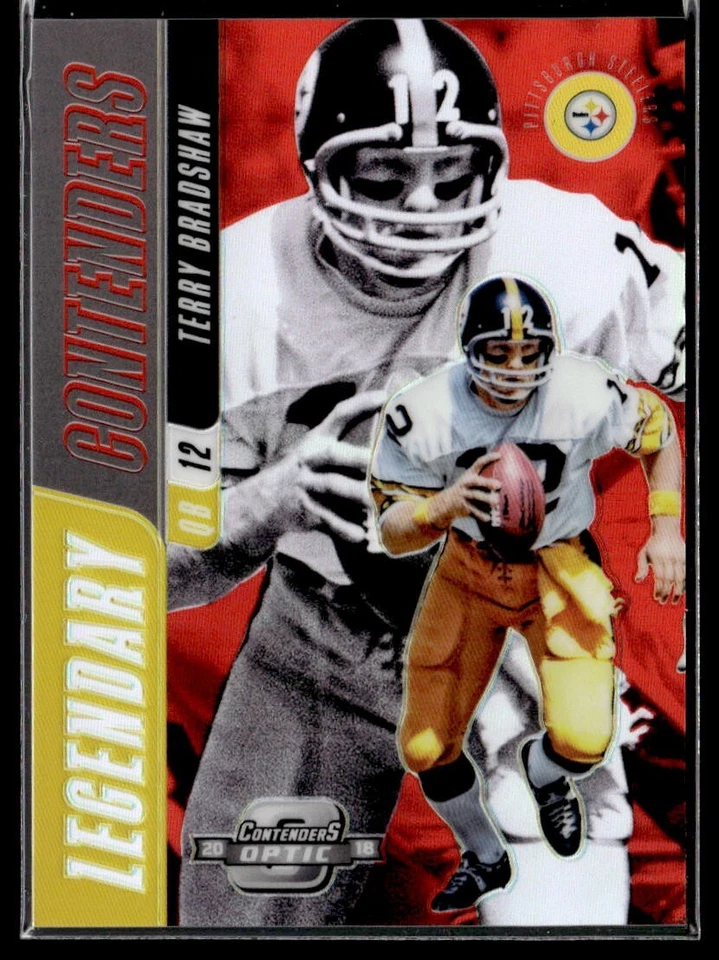 TERRY BRADSHAW 2018 OPTIC LEGENDARY CONTENDERS ORANGE #RD 22/49  (ID 588) - Image 1 of 1