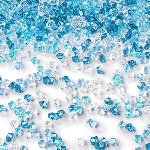 5000PCS Fake Ice Rocks Mini Fake Clear and Blue Acrylic Crushed Ice Rocks for... - Picture 1 of 6