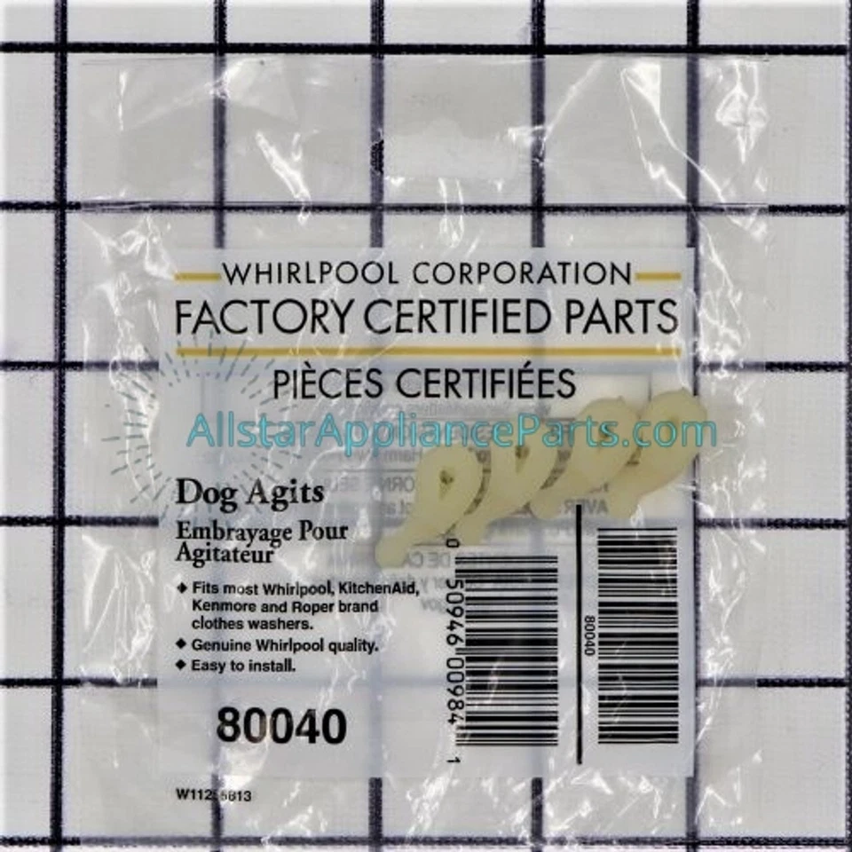 NEW OEM WHIRLPOOL WP 80040 agitator dogs 10 PACKS - Image 1 of 1