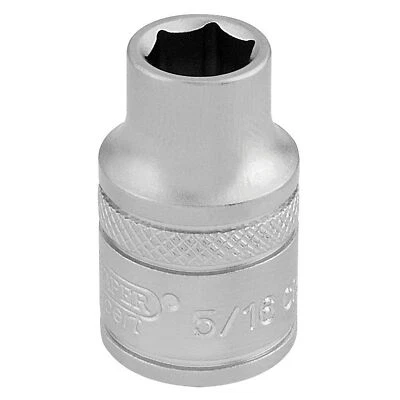 Draper Expert Quality Chrome 3/8" Square Drive 6 Point Imperial Socket - 5/16" - Image 1 of 4