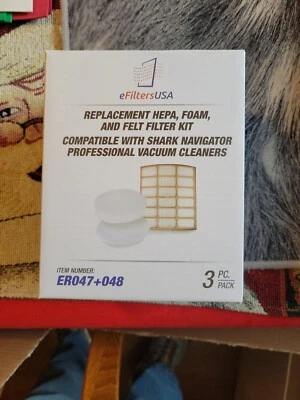 Kit de filtro HEPA, espuma y fieltro de repuesto para aspiradora profesional Shark Navigator Foto 1 de 2