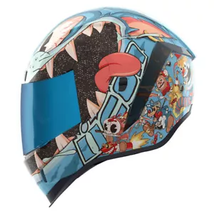 Icon Airform MIPS 9 Lives Glow-in-the-Dark Motorcycle Helmet - All Sizes - Picture 1 of 13