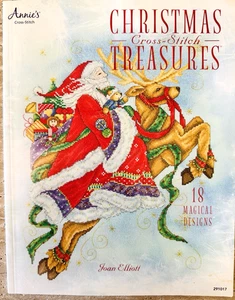 Weihnachten Kreuzstich Schätze, Joan Elliott, 18 Designs Musterbuch - Bild 1 von 9