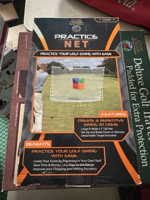 Red de práctica de golf portátil Club Champ 9' X 7' con objetivo  Foto 1 de 4