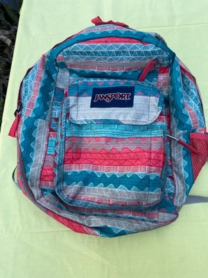 Mochila Ligera Jansport Tribu Azteca Suroeste Boho Usada en Excelente Condición Foto 1 de 4