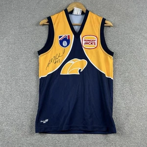 1990's Vintage West Coast Eagles Sekem AFL Mens Guernsey Signed Jersey Size S - Picture 1 of 9