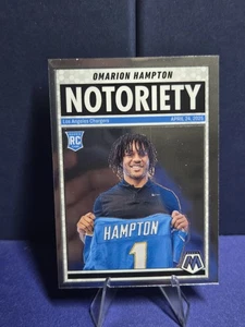 2025 Panini Mosaic-Notoriety Omarion Hampton #20 (RC) LA Chargers 🔥💎 - Picture 1 of 4