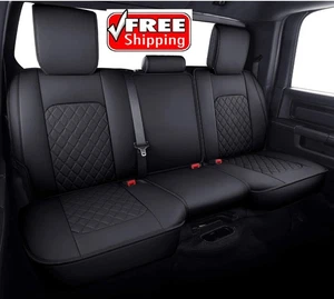 Coprisedili posteriori Dodge Ram impermeabili in pelle su misura 2009-2025 sedile posteriore - Foto 1 di 5