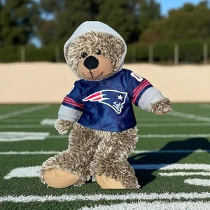 New England Patriots Plush Teddy Bear Hoodie Good Stuff NFL Football Nursery 14" - Picture 1 of 11