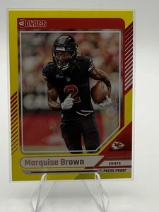 2024 Panini Donruss - Yellow Press Proof #159 Marquise Brown Kansas City Chiefs - Bild 1 von 2
