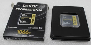 NEW Lexar 32GB 1066x 160MB/s CF Compact Flash Memory Card UDMA 7 - Picture 1 of 5