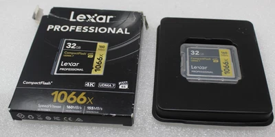 NEW Lexar 32GB 1066x 160MB/s CF Compact Flash Memory Card UDMA 7 - Image 1 of 4