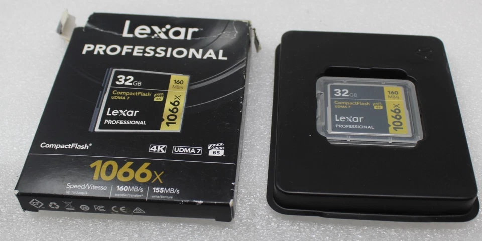 NEW Lexar 32GB 1066x 160MB/s CF Compact Flash Memory Card UDMA 7 - Image 1 of 4