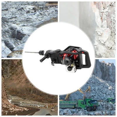 32.6CC 2-Stroke Gas Powered Concrete Breaker Punch Drill Demolition Jack Hammer - Image 1 of 4