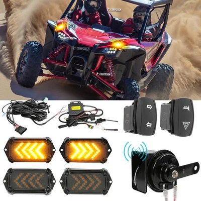 Kit de interruptor basculante luces de señal de giro LED UTV para Honda Talon 1000R 1000X + bocina Foto 1 de 4