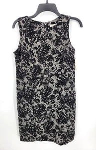 Vestido Coldwater Creek para mujer P10 negro estampado tweed funda sin mangas carrera - Imagen 1 de 10