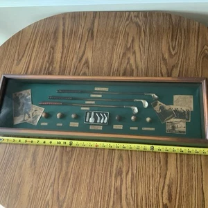 Caja de sombra de historia de golf con marco de exhibición de pared de madera Bobby Jones - Imagen 1 de 9