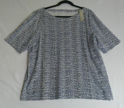 Camiseta Chicos 4 EE. UU. Talla XXL Blanca Azul Lunares Ultimate Tejida Playa Costa NUEVA Foto 1 de 4