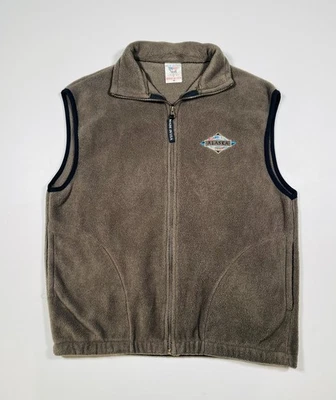 Chaleco Gráficos Polares De Colección Para Hombre Mediano Polar Cremallera Alaska Bordado Hecho en EE. UU. Foto 1 de 4