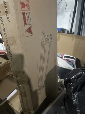 Sandblast Finish Acacia Wood Dining Bench with Black Rustic Metal Finish Frame - Image 1 of 4