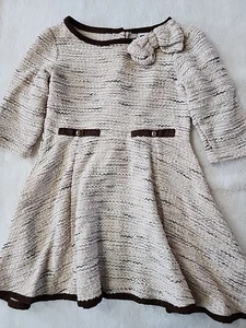 Janie And Jack Girls Tweed Fall Dress Size 5 Preowned - Picture 1 of 6