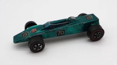 Hot Wheels Redline Lotus Turbine 1969 Aqua Black Interior Hong Kong Vintage - Image 1 of 4