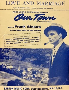 (USED/VINTAGE SHEET MUSIC) Love and Marriage - Piano/Vocal/Guitar - Picture 1 of 3