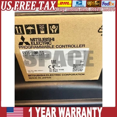 Free Tax Mitsubishi FX3S-14MR/ES Programmable Controller FX3S-14MR-ES - Image 1 of 4