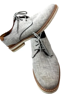 Florsheim Highland Gris Lona Puntera Lisa Oxford Para Hombre Talla 9 - 11943 Excelente Foto 1 de 4