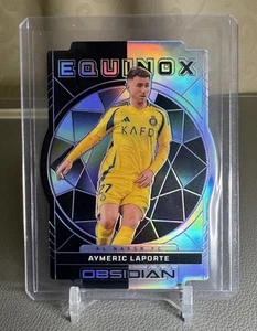 2024-25 PANINI OBSIDIAN SOCCER AYMERIC LAPORTE EQUINOX ETCH PURPLE /49 #16 - Picture 1 of 2