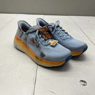 Sketchers Go Run синий и оранжевый без шнуровки кроссовки женский размер 10 новый дефекты - Изображение 1 из 4