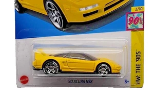 Hot Wheels 90 Acura NSX Amarillo Super Personalizado Real Rider Blanco Letra Neumáticos - Imagen 1 de 3