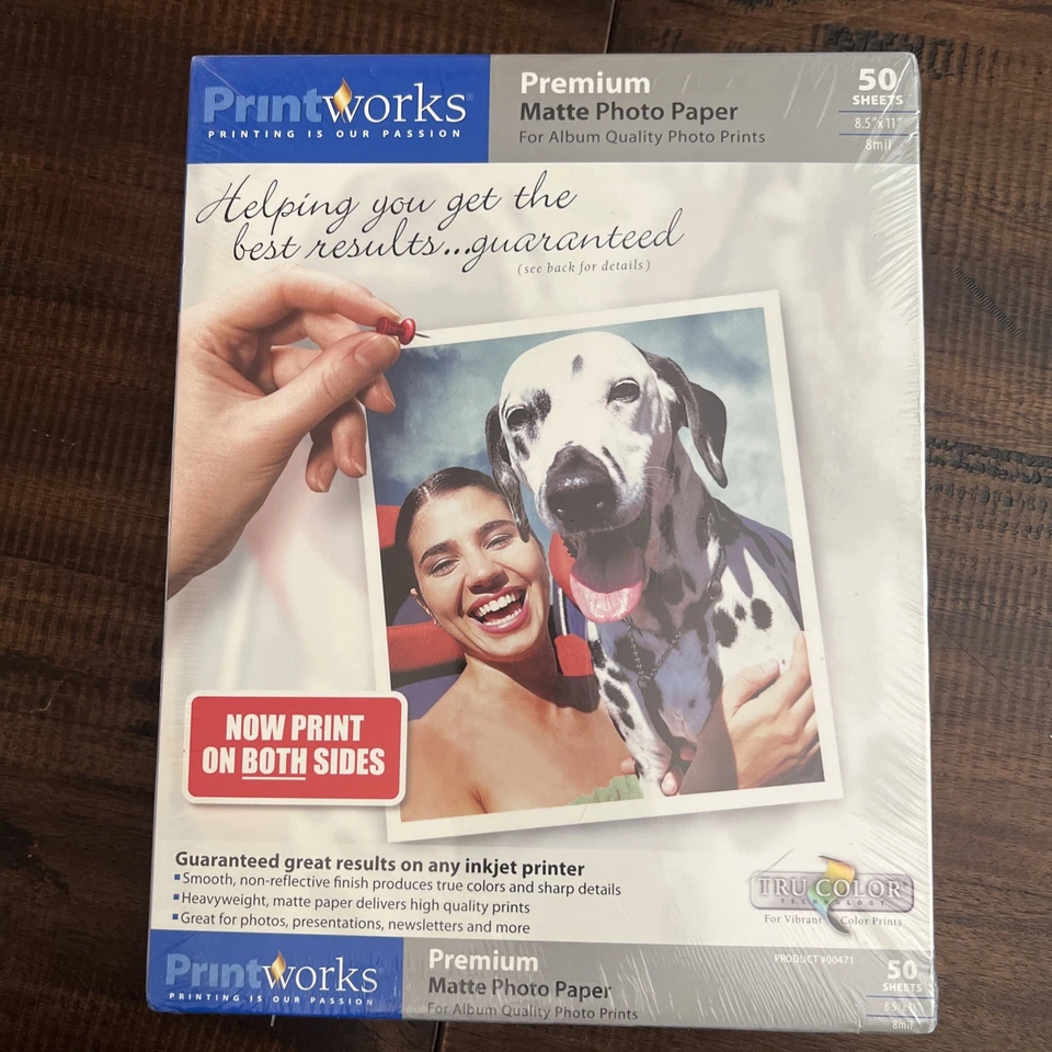Photo Paper, 3 packs , HP Dell Printworks Glossy Matte Premium Inkjet 8.5x11 - Image 1 of 1