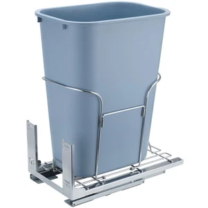 35L Pull Out Trash Can Kitchen Waste Garbage Container w/Damping Rails - Picture 1 of 12
