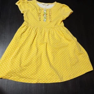 Matilda Jane sz 4 Sun Flare Yellow Polka Dot Lap Dress Summer Spring READ - Picture 1 of 6