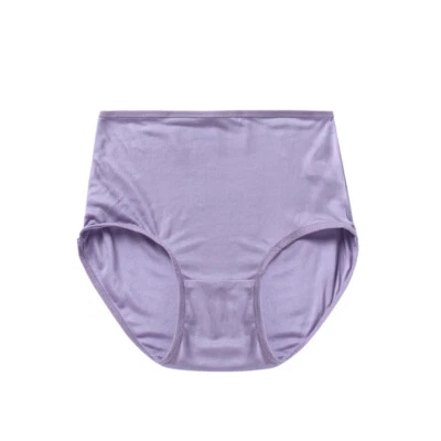 2 Pairs Lady Knitted Briefs Mulberry Silk Underwear High Waist Panties M-xxxl - Image 1 of 4