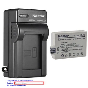 LP-E5 Battery OR Wall Charger for Canon 500D, 1000D, Kiss F, Kiss X2, Kiss X3 - Picture 1 of 20