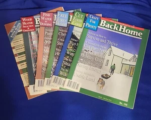 Menge 6 BACK HOME Zeitschriften für nachhaltiges Leben ~ Wohnungsbau/Unterkünfte/Wind/Neu - Bild 1 von 6