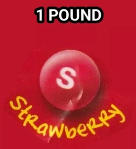 Skittles Strawberry (Red) Only 16 oz 1 Lb Candy One Single Color Flavor - Picture 1 of 2